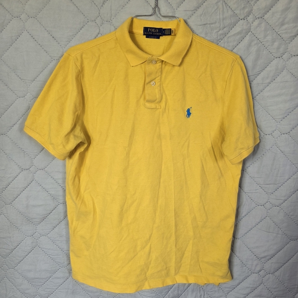 Polo by Ralph Lauren Yellow Polo Shirt with Blue Pony